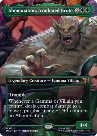 Abomination, Irradiated Brute (Borderless) (MSC-511) - rare - Foil