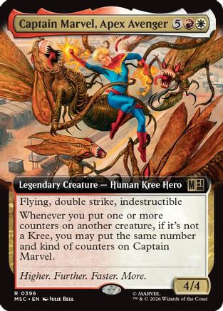 Captain Marvel, Apex Avenger (Extended Art) (MSC-396) - rare