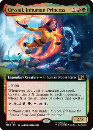 Crystal, Inhuman Princess (Extended Art) (MSC-398) - rare - Foil