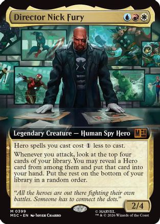 Director Nick Fury (Extended Art) (MSC-399) - mythic - Foil