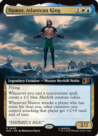 Namor, Atlantean King (Extended Art) (MSC-409) - rare