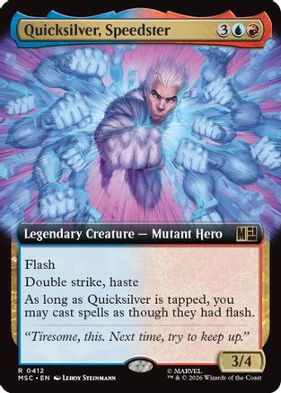 Quicksilver, Speedster (Extended Art) (MSC-412) - rare - Foil