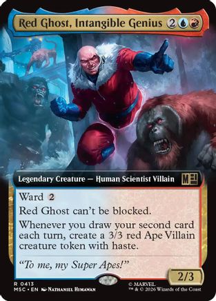 Red Ghost, Intangible Genius (Extended Art) (MSC-413) - rare - Foil
