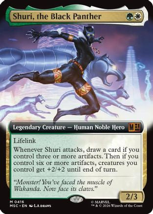 Shuri, the Black Panther (Extended Art) (MSC-416) - mythic - Foil