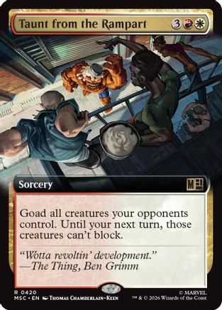 Taunt from the Rampart (Extended Art) (MSC-420) - rare