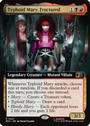 Typhoid Mary, Fractured (Extended Art) (MSC-421) - rare