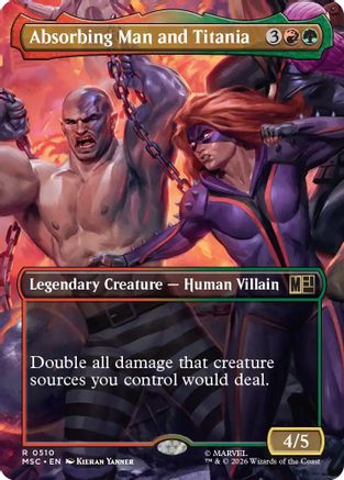 Absorbing Man and Titania (Borderless) (MSC-510) - rare - Foil