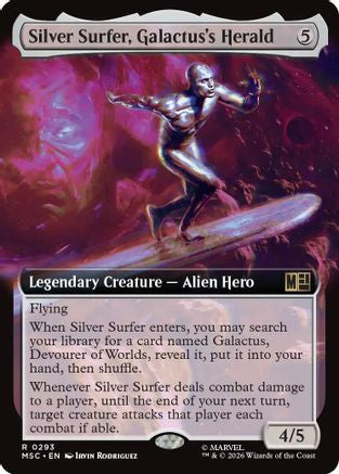 Silver Surfer, Galactus's Herald (Extended Art) (MSC-293) - rare