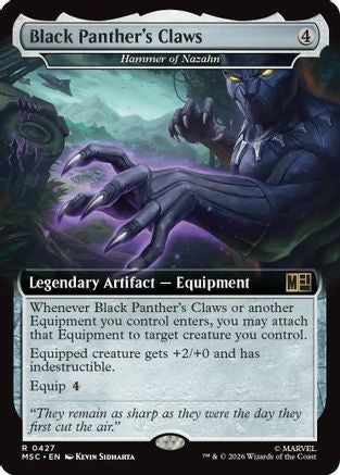 Black Panther's Claws (Extended Art) (MSC-427) - rare - Foil