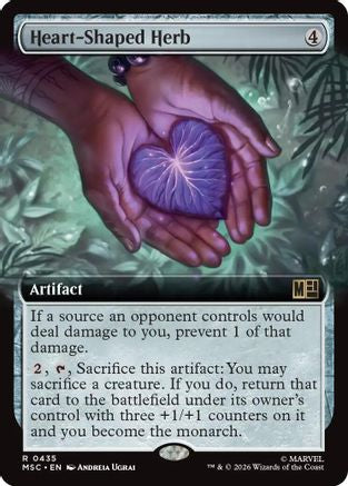 Heart-Shaped Herb (Extended Art) (MSC-435) - rare - Foil