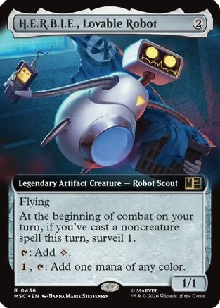 H.E.R.B.I.E., Lovable Robot (Extended Art) (MSC-436) - rare - Foil