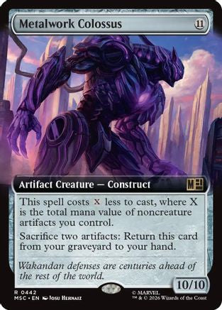 Metalwork Colossus (Extended Art) (MSC-442) - rare - Foil