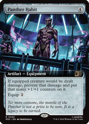 Panther Habit (Extended Art) (MSC-446) - rare - Foil