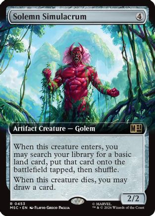 Solemn Simulacrum (Extended Art) (MSC-453) - rare