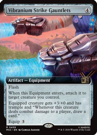 Vibranium Strike Gauntlets (Extended Art) (MSC-459) - rare - Foil