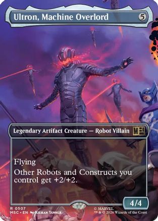 Ultron, Machine Overlord (Borderless) (MSC-507) - rare - Foil
