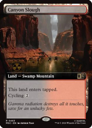 Canyon Slough (Extended Art) (MSC-463) - rare - Foil