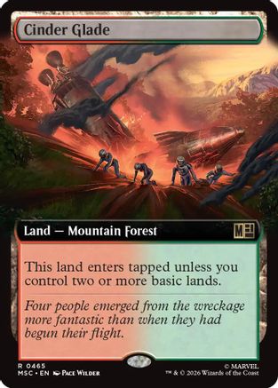 Cinder Glade (Extended Art) (MSC-465) - rare - Foil