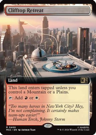 Clifftop Retreat (Extended Art) (MSC-466) - rare - Foil