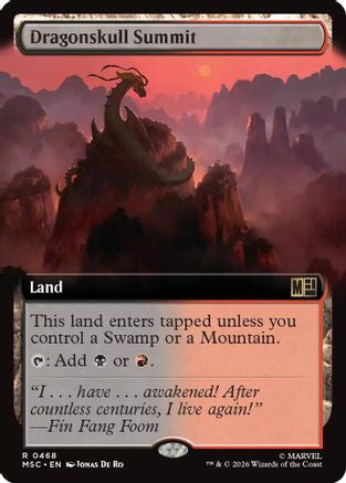 Dragonskull Summit (Extended Art) (MSC-468) - rare - Foil
