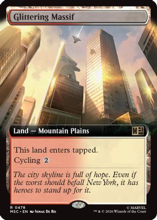 Glittering Massif (Extended Art) (MSC-478) - rare - Foil