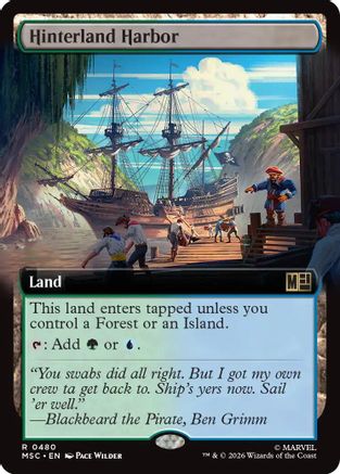 Hinterland Harbor (Extended Art) (MSC-480) - rare - Foil