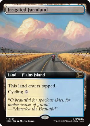 Irrigated Farmland (Extended Art) (MSC-481) - rare - Foil