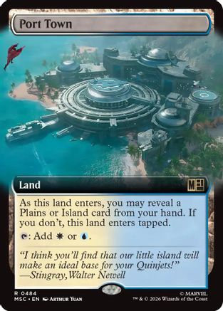 Port Town (Extended Art) (MSC-484) - rare - Foil