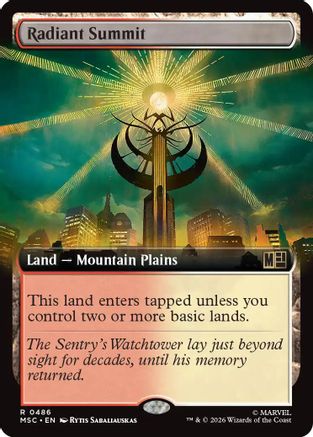 Radiant Summit (Extended Art) (MSC-486) - rare - Foil