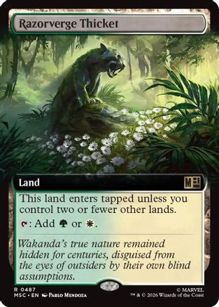Razorverge Thicket (Extended Art) (MSC-487) - rare