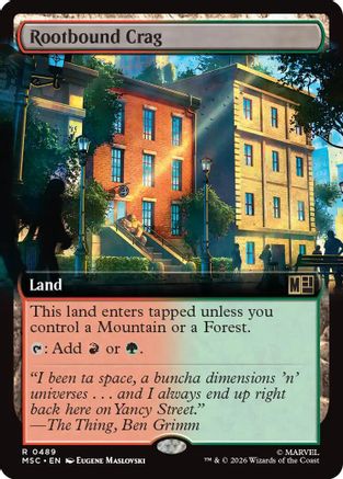 Rootbound Crag (Extended Art) (MSC-489) - rare