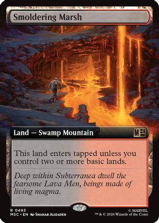 Smoldering Marsh (Extended Art) (MSC-493) - rare