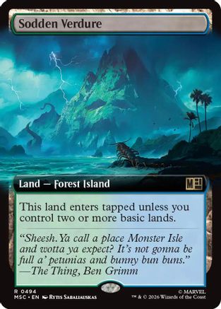 Sodden Verdure (Extended Art) (MSC-494) - rare - Foil