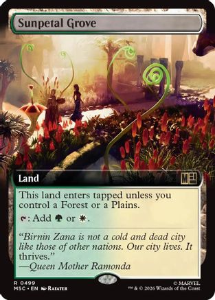 Sunpetal Grove (Extended Art) (MSC-499) - rare