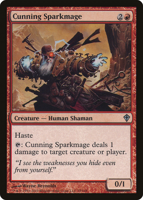 Cunning Sparkmage (WWK-079) - uncommon