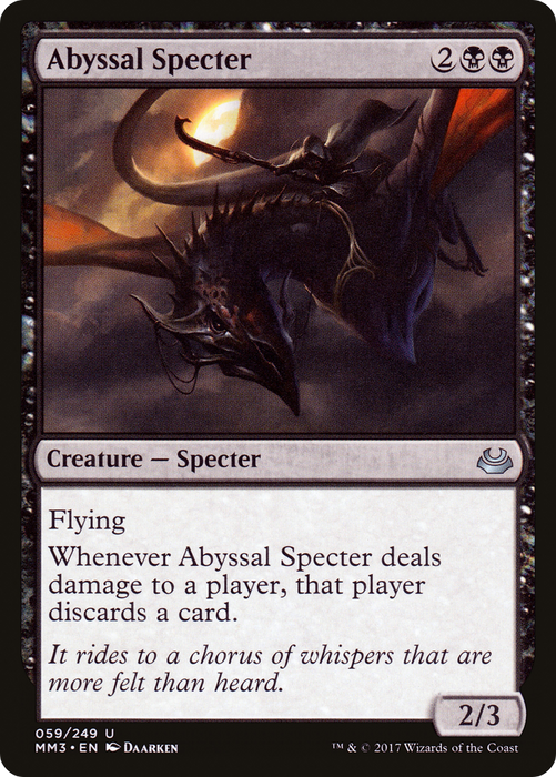 Abyssal Specter (MM3-059) - uncommon - Foil