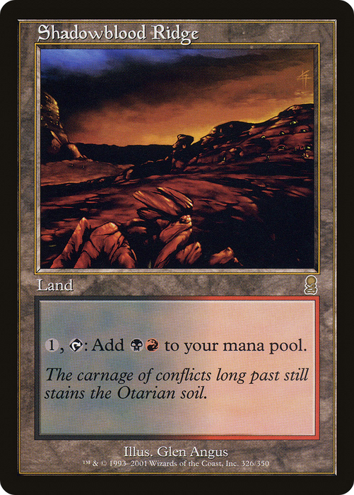 Shadowblood Ridge (ODY-326) - rare - Foil