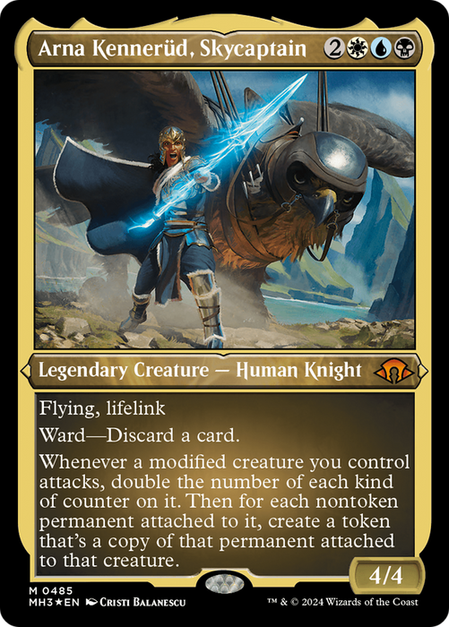 Arna Kennerüd, Skycaptain (MH3-485) - mythic - Etched Foil