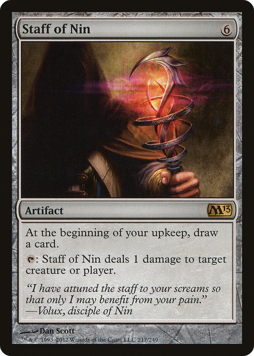 Staff of Nin (M13-217) - rare - Foil