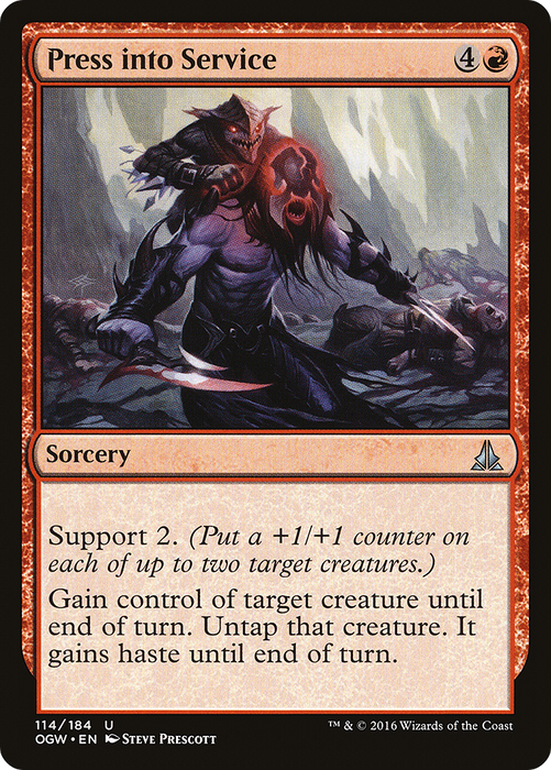 Press into Service (OGW-114) - uncommon - Foil