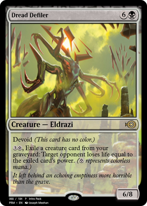 Dread Defiler (PRM-59665) - rare: (devoid) - Foil