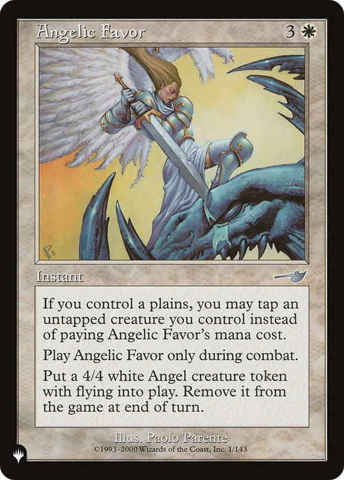 Angelic Favor (LIST-NEM-1) - uncommon