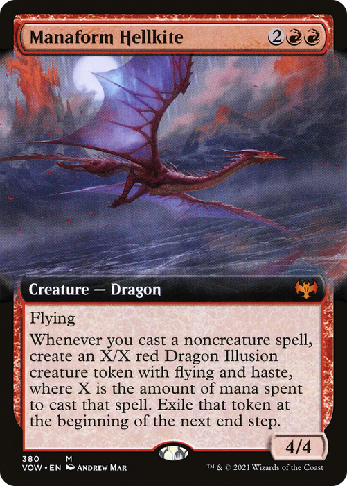 Manaform Hellkite (VOW-380) - mythic: (Extended Art)