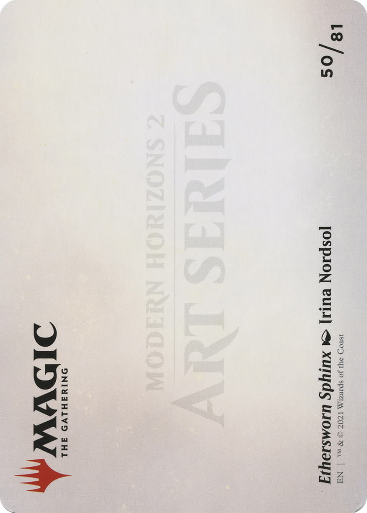 Ethersworn Sphinx // Ethersworn Sphinx (AMH2-050) - common (Borderless) - Foil