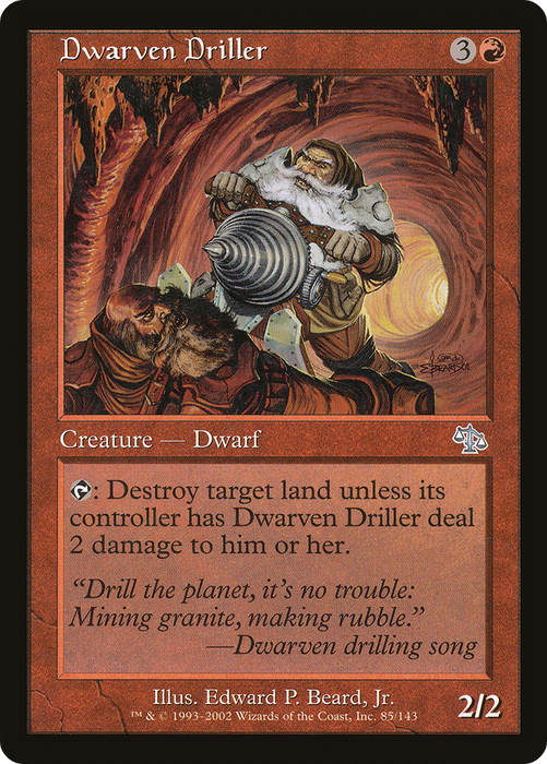 Dwarven Driller (JUD-085) - uncommon - Foil
