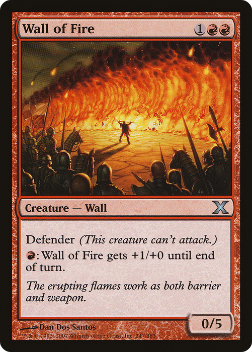 Wall of Fire (10E-247) - uncommon