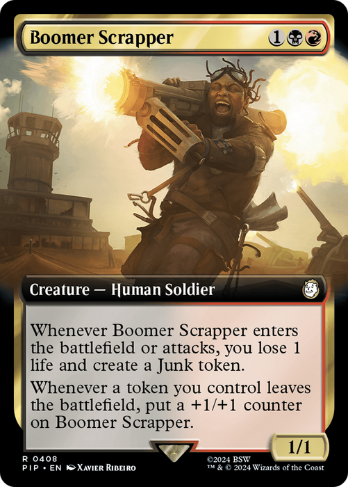 Boomer Scrapper (PIP-408) - rare: (Extended Art) - Foil