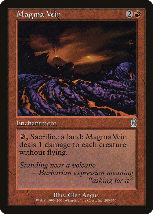 Magma Vein (ODY-203) - uncommon - Foil
