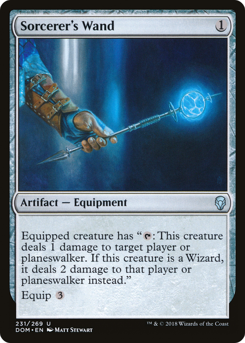 Sorcerer's Wand (DOM-231) - uncommon - Foil