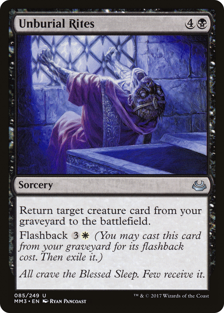 Unburial Rites (MM3-085) - uncommon - Foil